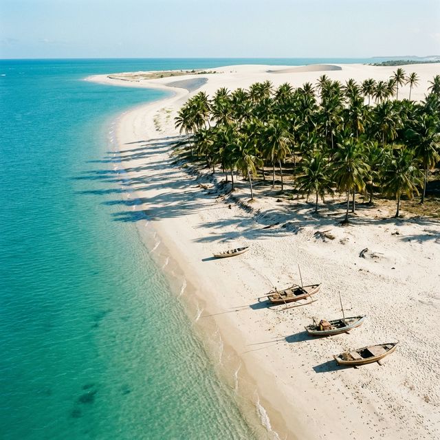 Praia paradisíaca no Nordeste brasileiro